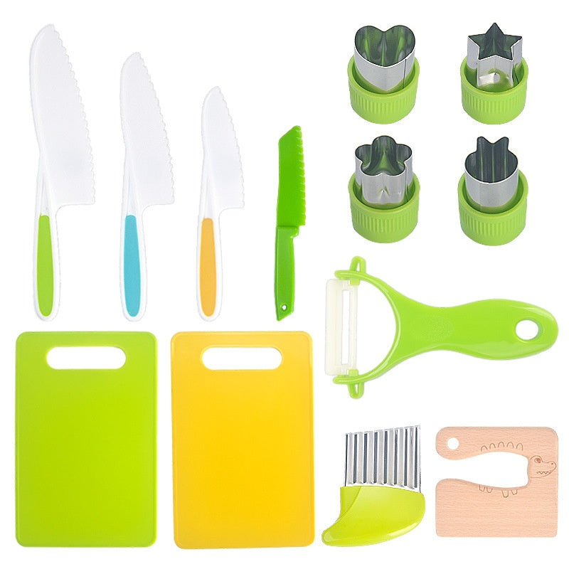 Children Plastic Kitchen Cutting Set