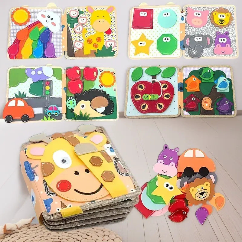 Educational Felt Activity Book for Children