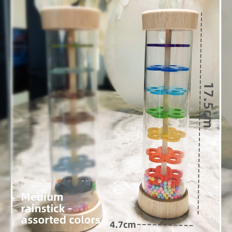 Montessori Wooden Rain Vessels Toys Orff Music Enlightenment Musical Instrument for 0-3 Children