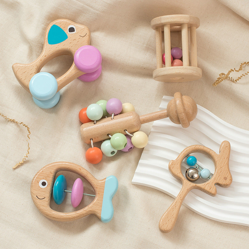 Wooden Rattle Baby Toy