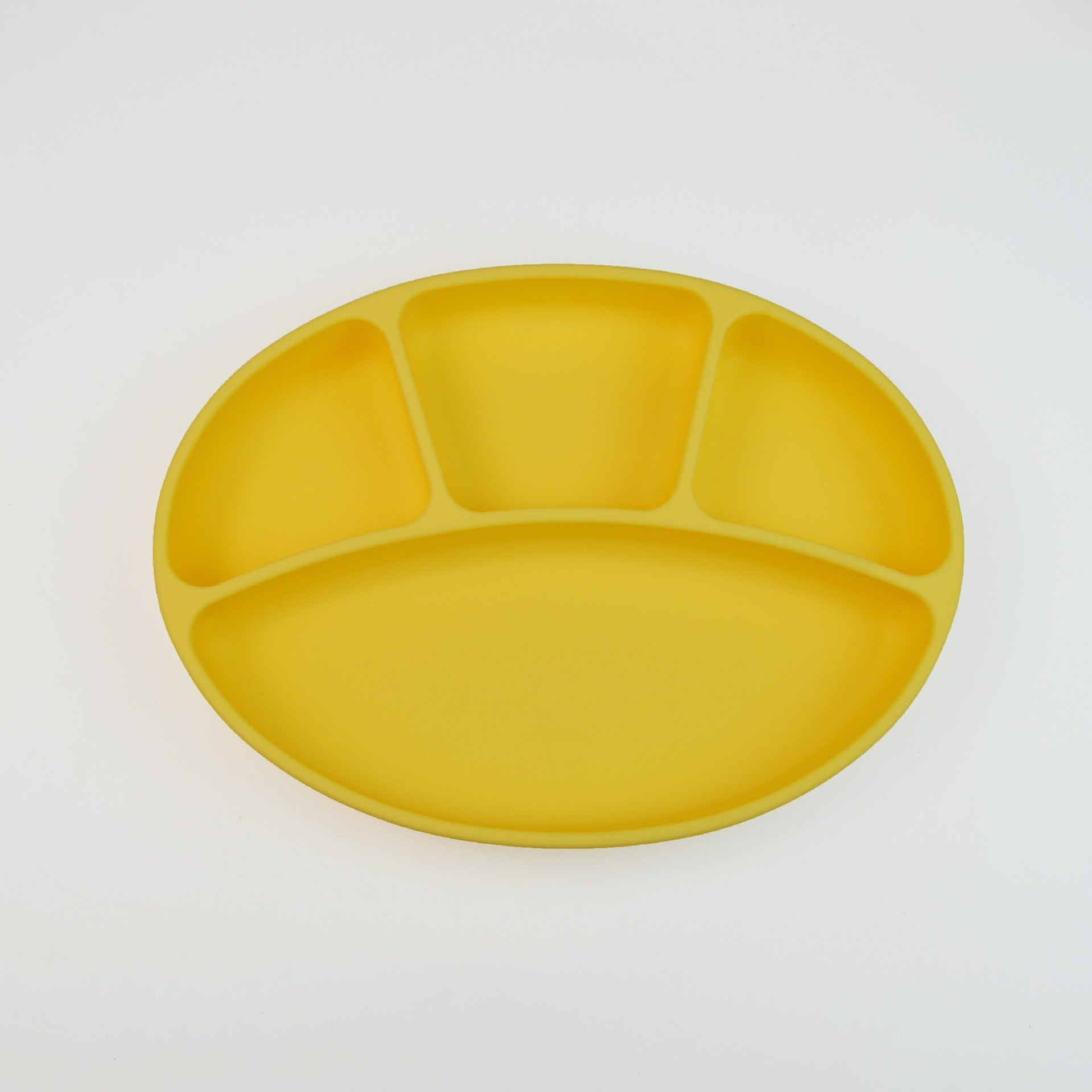 Kids Silicone Suction Plate Divided Compartment Bowl