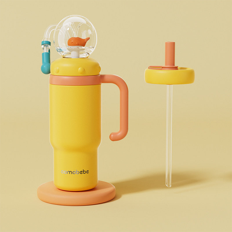 Children Insulated Water Bottle with Dual Lids