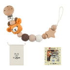 Baby Pacifier Chain Teether with Animal Design