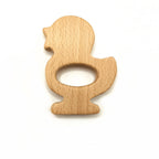 Wooden Baby Rattle Teether Toy