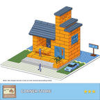DIY Construction Master Handmade Real Brick Cement House Building Toy