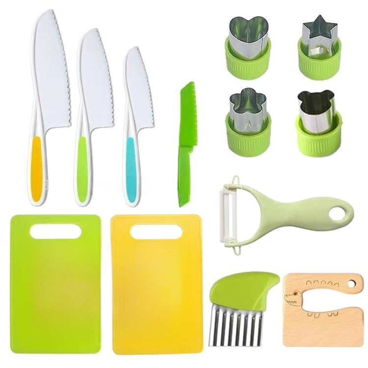Children Plastic Kitchen Cutting Set