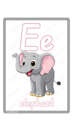 Learning Flash Card E | Elephant