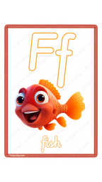 Learning Flash Card F | Fish