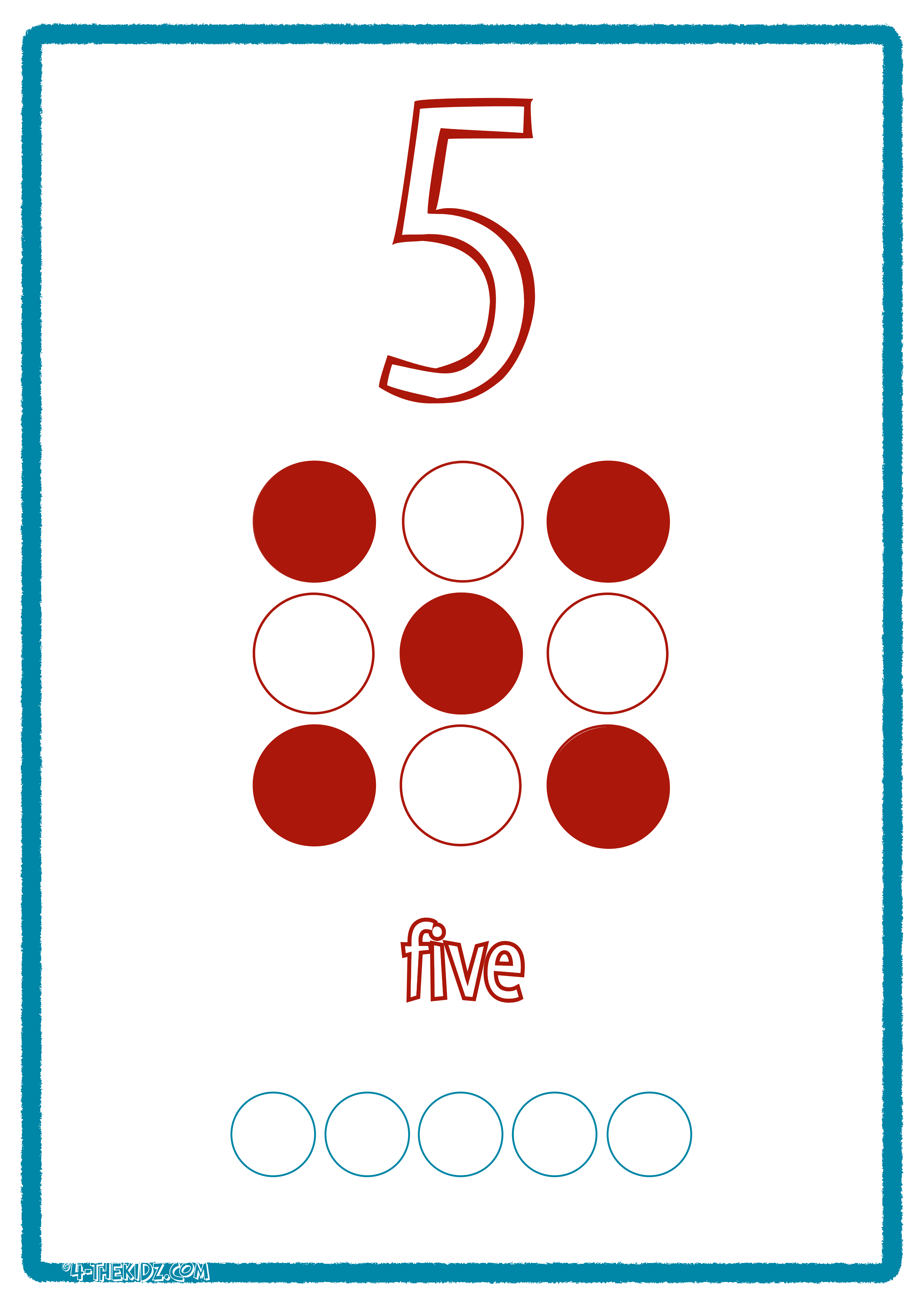 Number Flashcards 0–9 for Kids