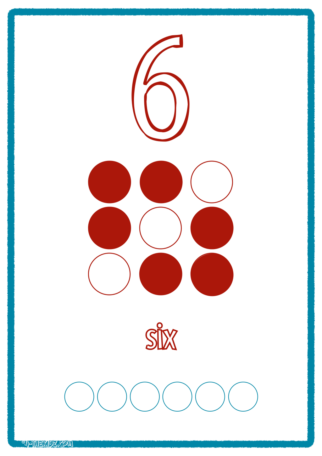 Number Flashcards 0–9 for Kids