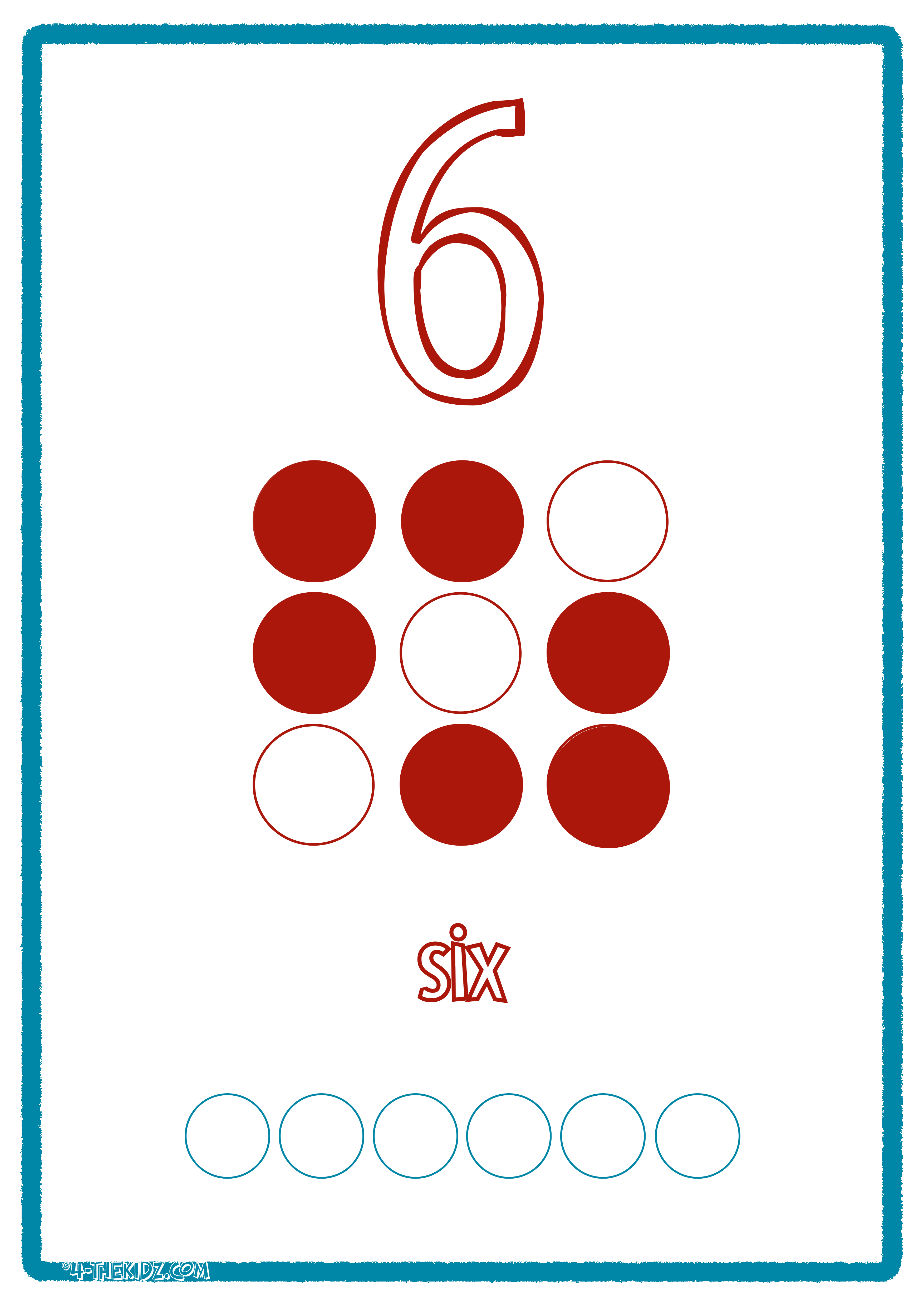 Number Flashcards 0–9 for Kids