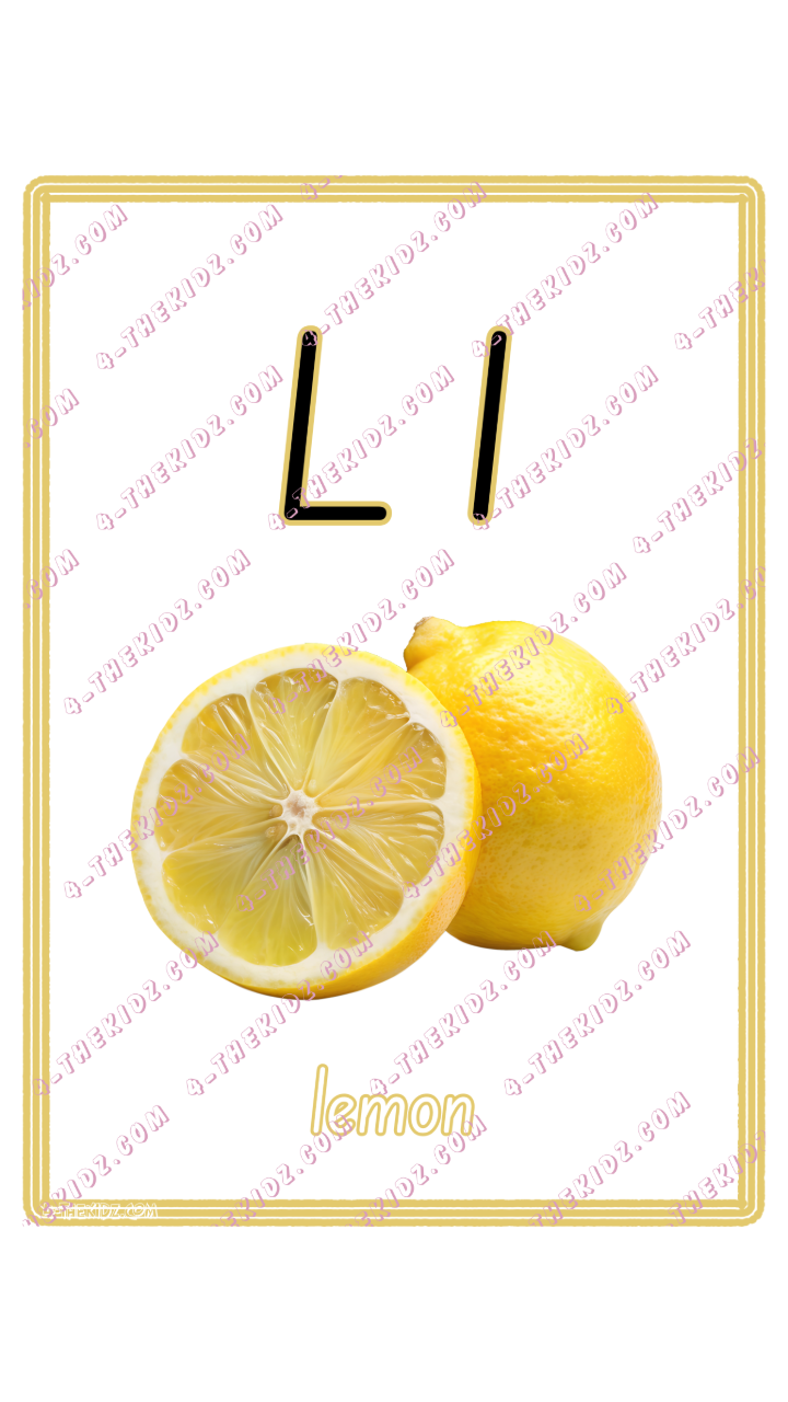 Learning Flash Card L | Lemon