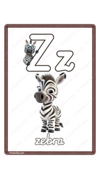Learning Flash Card Z | Zebra