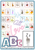 Alphabet ABC Learning Flash Cards Bundle A-Z | 3-5 Years Old