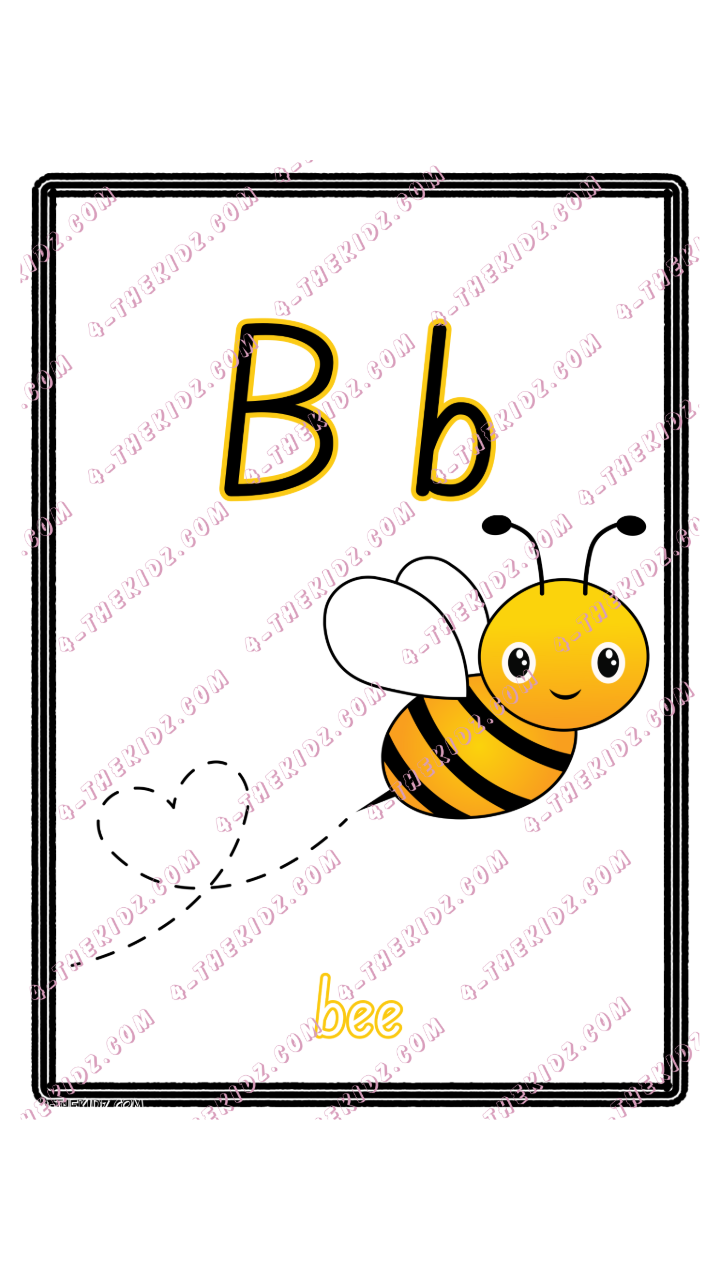 Learning Flash Card B | Bee