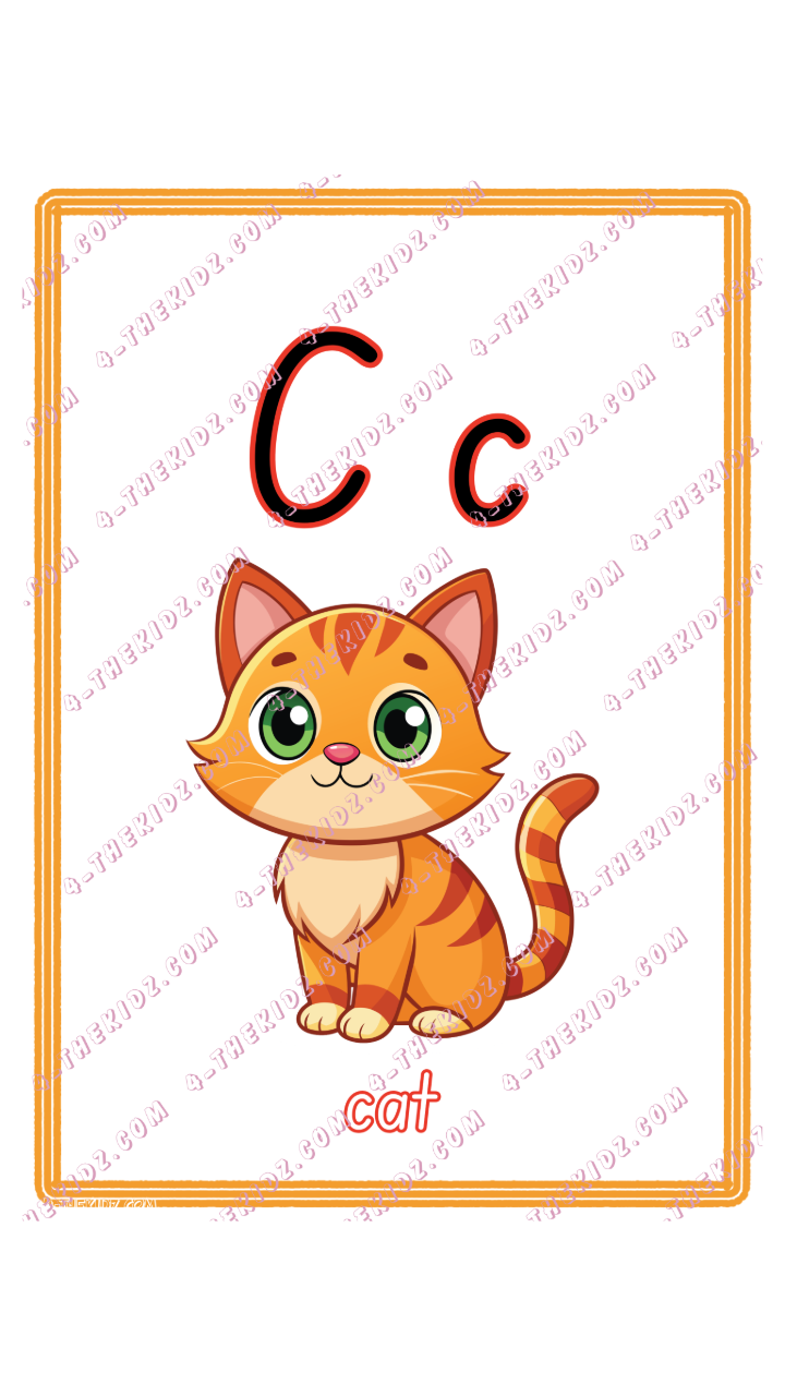 Learning Flash Card C | Cat