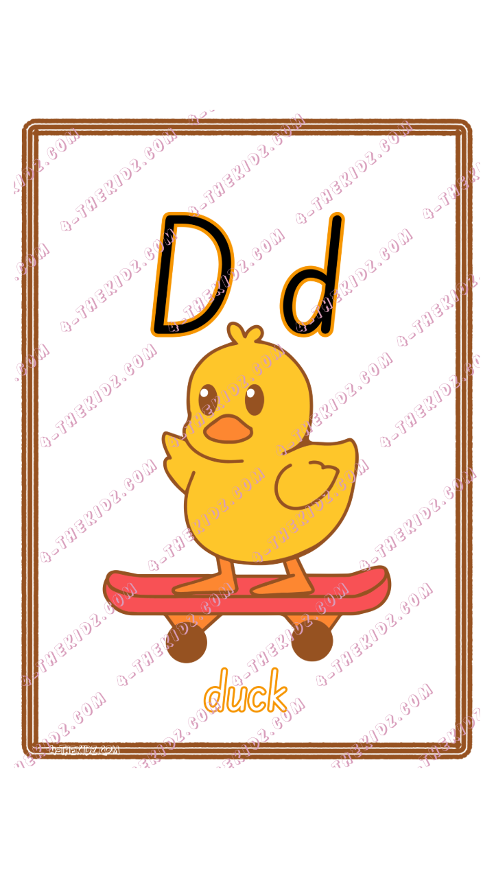 Learning Flash Card D | Duck