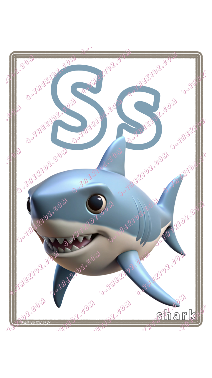 Learning Flash Card S | Shark