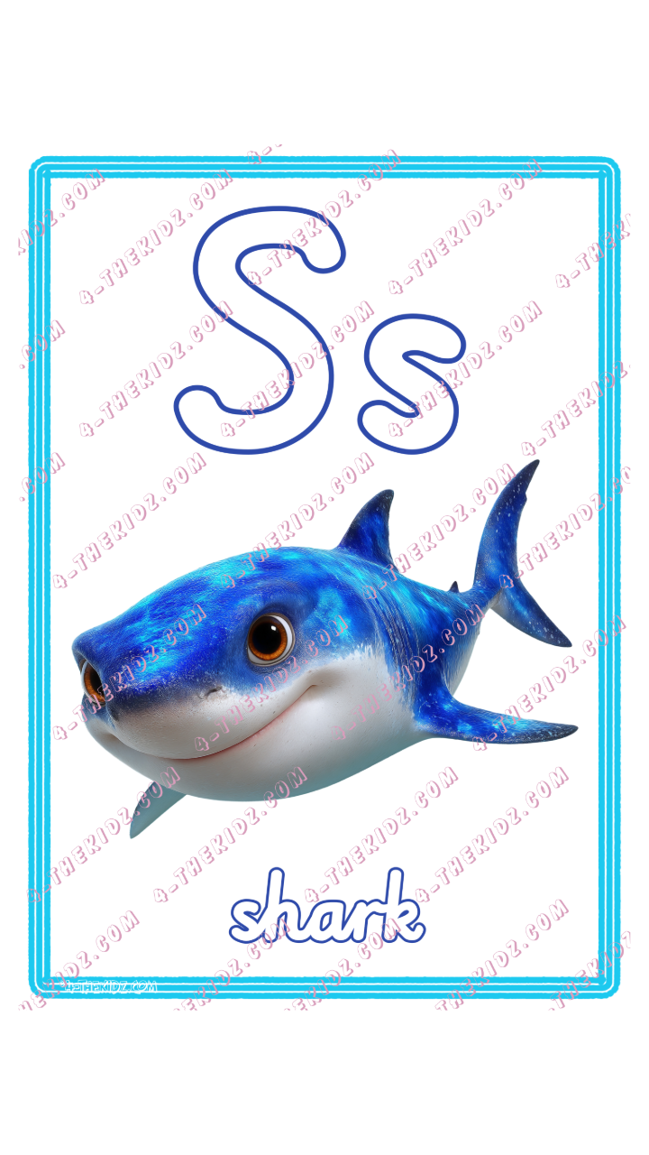 Learning Flash Card S | Shark