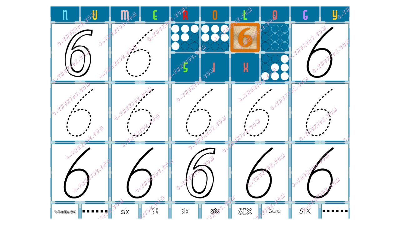 Tracing Number 6 | Numerology