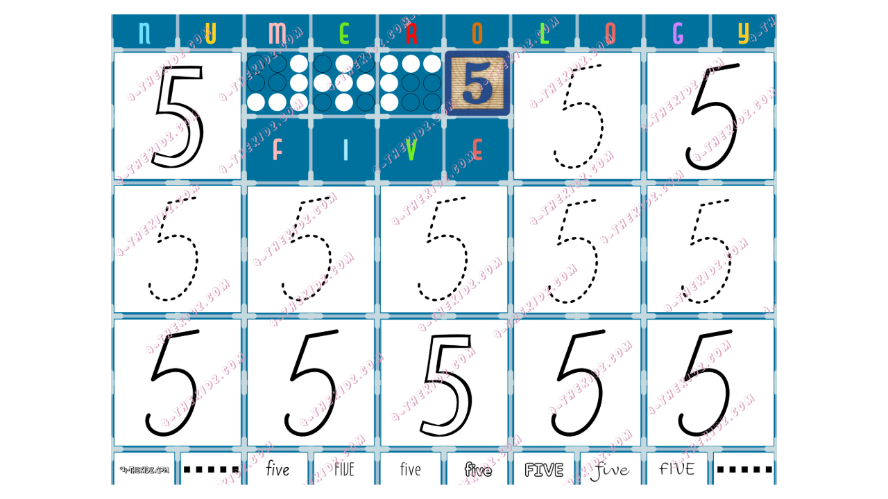 Tracing Number 5 | Numerology