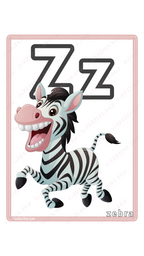 Learning Flash Card Z | Zebra
