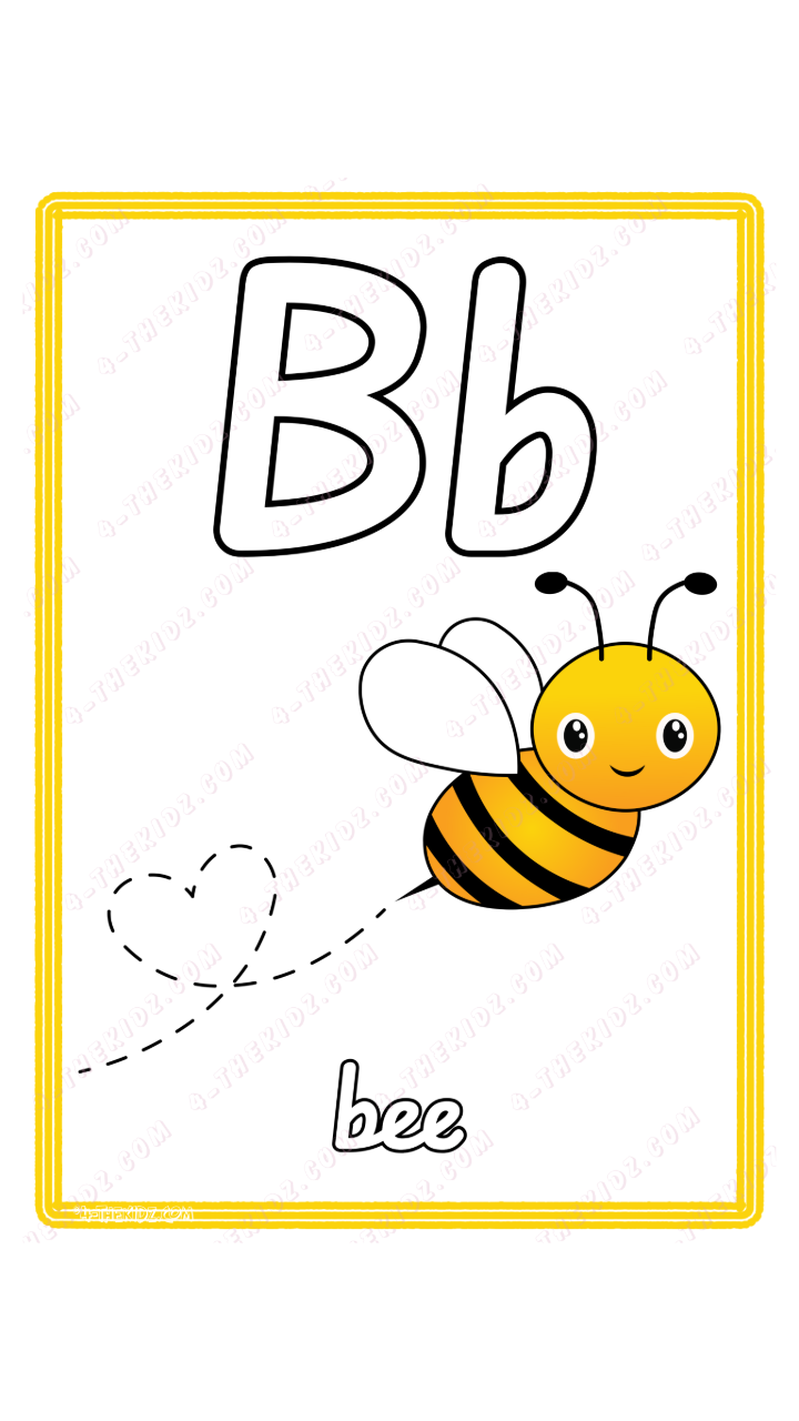 Learning Flash Card B | Bee