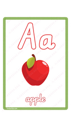 Learning Flash Cards for Kids: Fun Educational Resource A for Apple – Age 0-6 Years Old