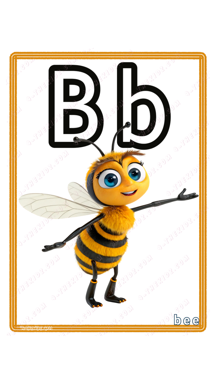 Learning Flash Card B | Bee