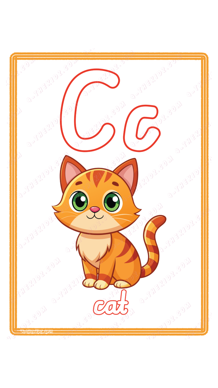 Learning Flash Card C | Cat