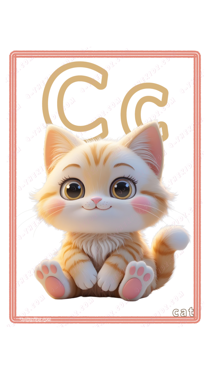 Learning Flash Card C | Cat