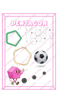Pentagon Shape Visual Poster – Printable A3 Digital Download