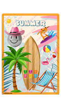 Summer Shape Visual Learning Poster - Digital Product