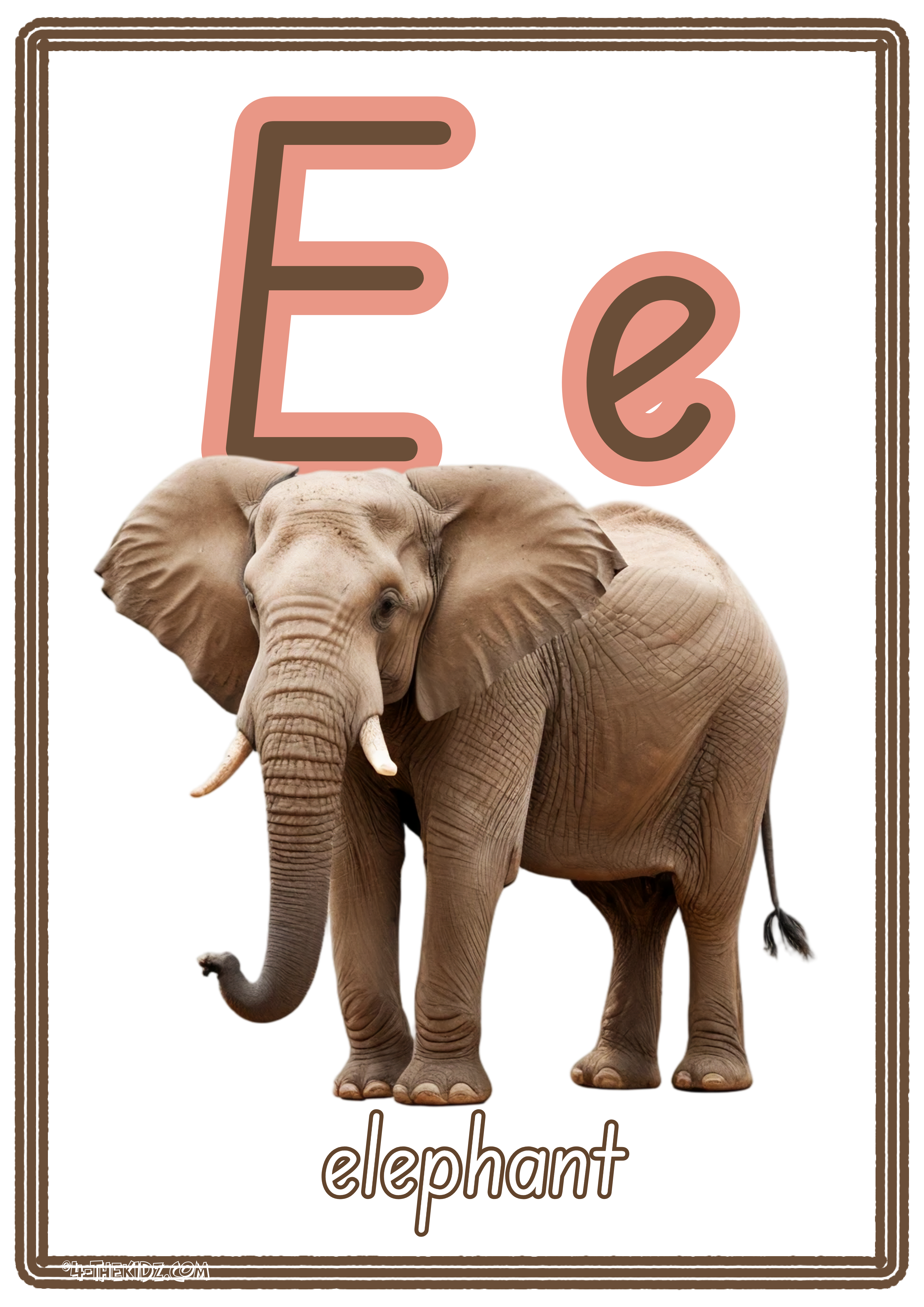 Letter E For Elephant Learning Bundle 7 Variants| Printable Preschool Activities | Ages 0–5 (Copy)