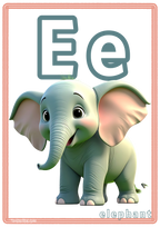 Letter E For Elephant Learning Bundle 7 Variants| Printable Preschool Activities | Ages 0–5 (Copy)