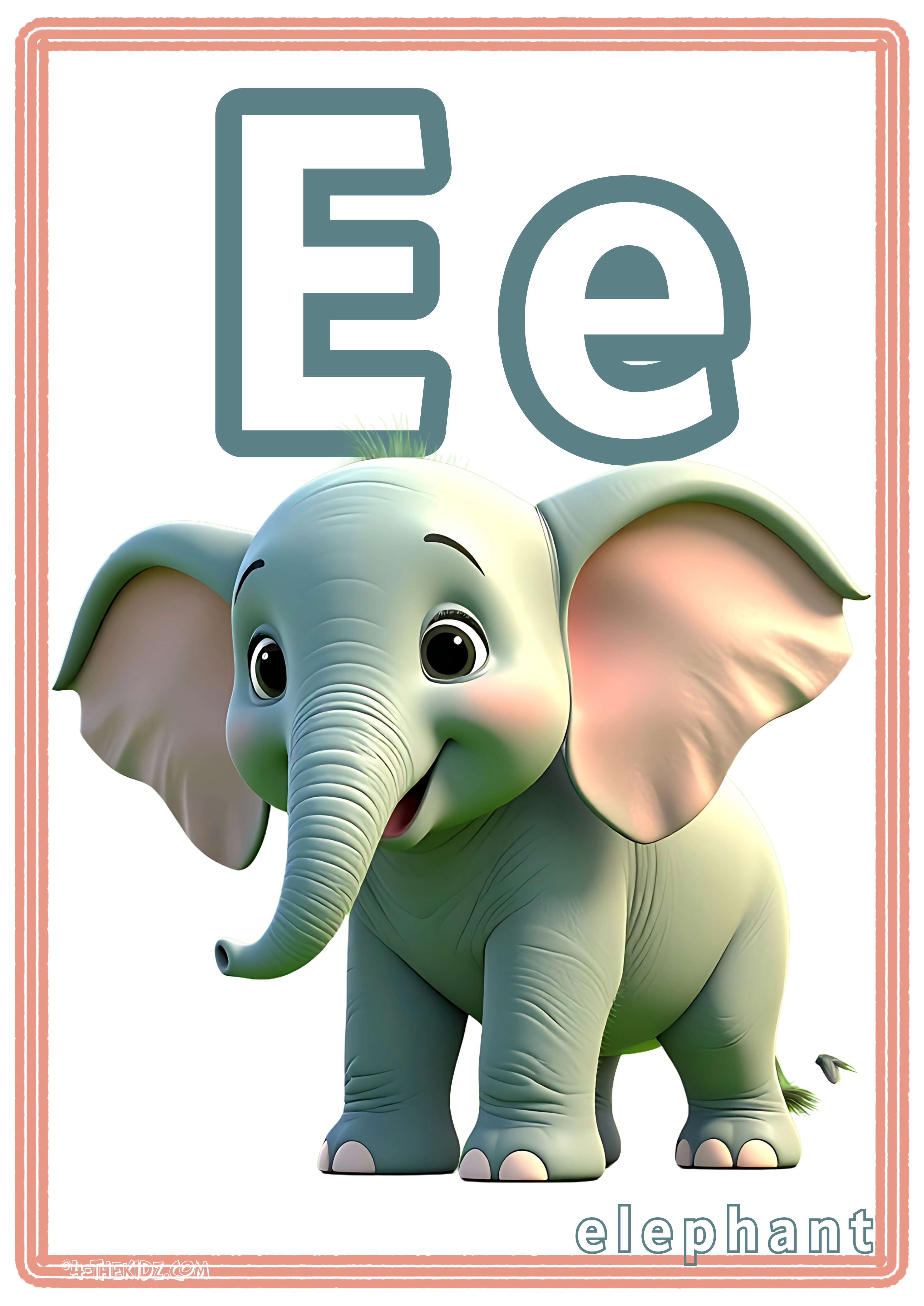 Letter E For Elephant Learning Bundle 7 Variants| Printable Preschool Activities | Ages 0–5 (Copy)