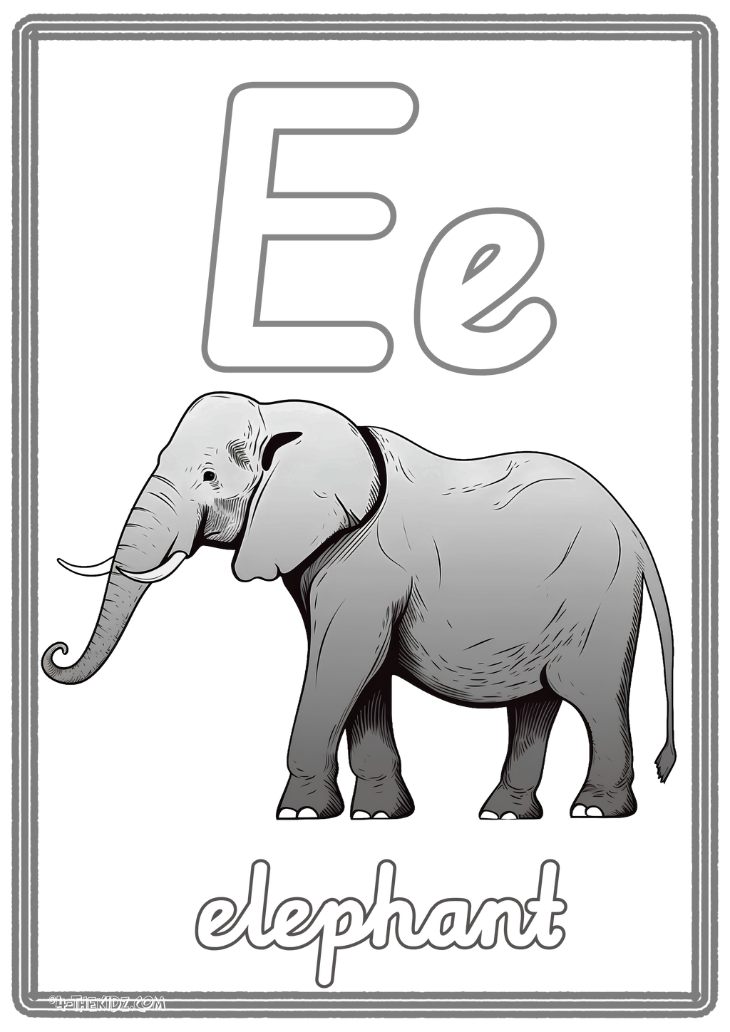 Letter E For Elephant Learning Bundle 7 Variants| Printable Preschool Activities | Ages 0–5 (Copy)