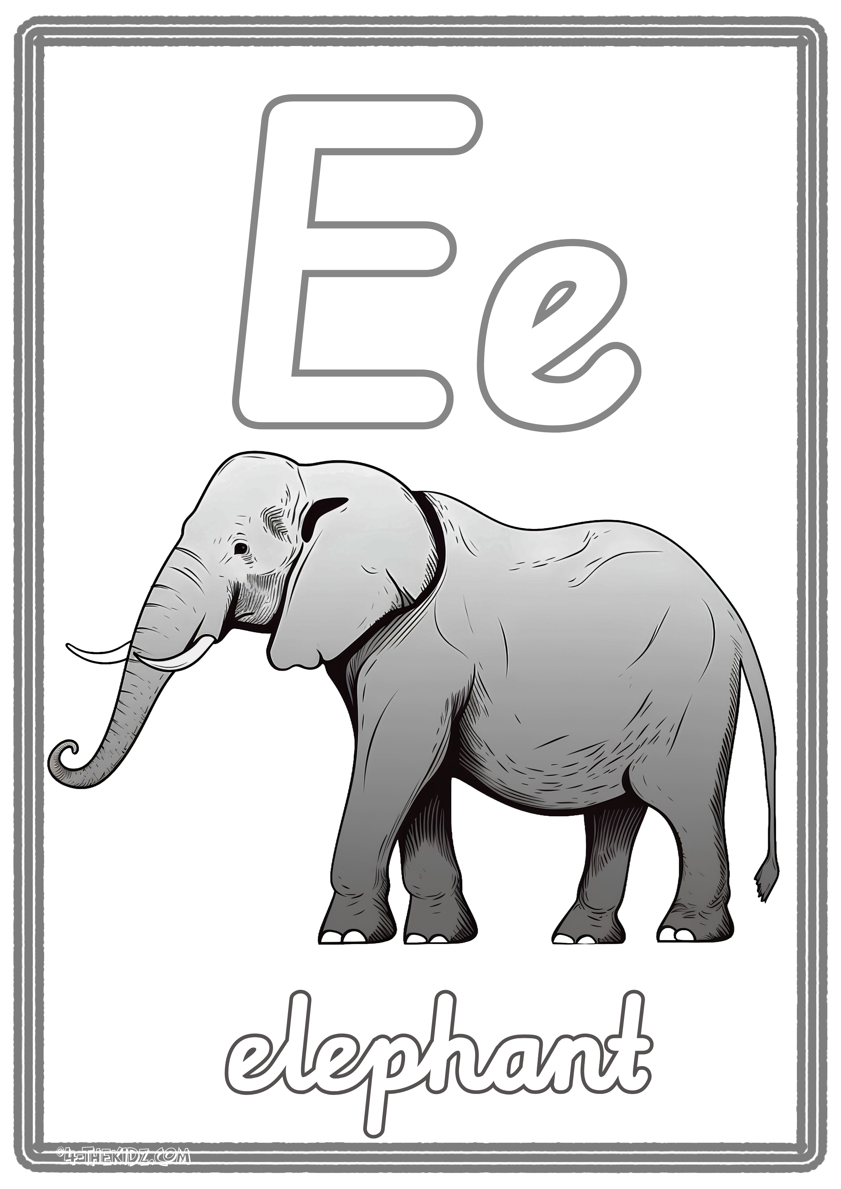 Letter E For Elephant Learning Bundle 7 Variants| Printable Preschool Activities | Ages 0–5 (Copy)