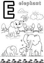 Letter E For Elephant Learning Bundle 7 Variants| Printable Preschool Activities | Ages 0–5 (Copy)