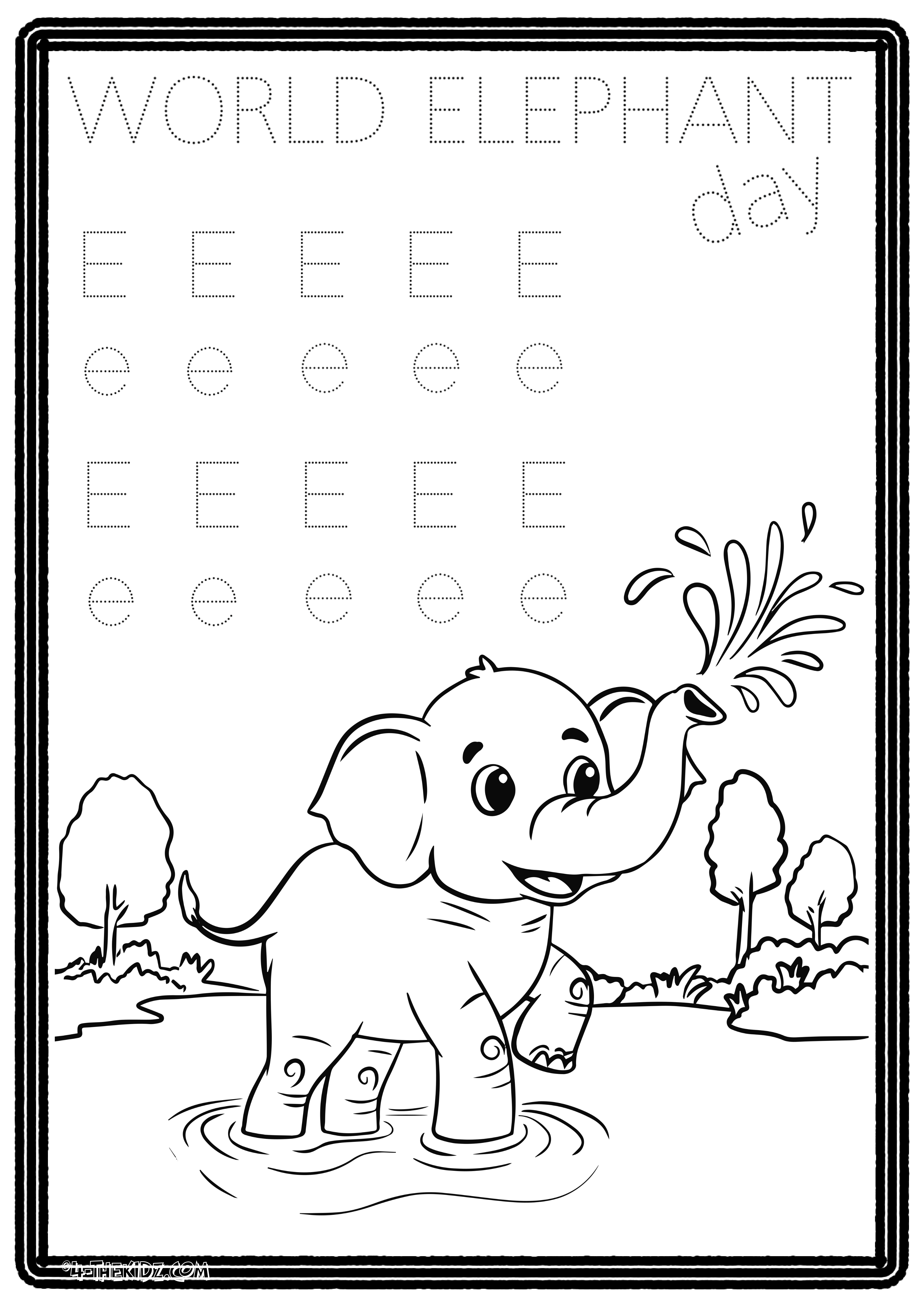 Letter E For Elephant Learning Bundle 7 Variants| Printable Preschool Activities | Ages 0–5 (Copy)