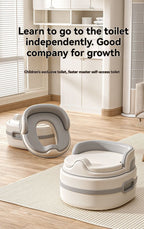 children's toilet, multifunctional potty, kids bathroom accessory, toilet training aid, Zibang children's toilet, toddler potty, Australian potty training - Gray - Size Hard seat cushion