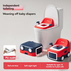 baby portable toilet, potty training, weaning off diapers, soft PU cushion, night-light, bathroom accessories, Australian market, toddler toilet seat - beige white - Size Three