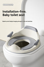 baby portable toilet seat, potty training, no installation, splash proof, hanging storage, travel potty seat, toddler toilet training seat - Camel - Size Soft cushion