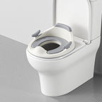 baby portable toilet seat, potty training, no installation, splash proof, hanging storage, travel potty seat, toddler toilet training seat - Gray - Size Soft cushion
