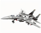 Christmas gift F-15 Eagle Fighter Jet Building Blocks Set, 223 Pieces Military Aircraft Model Kit for Kids & Enthusiasts（F15 fighter）