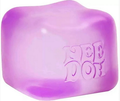 Soft Cube Fidget Toy 5.6*5.6*5.6cm, Transparent Squishy Stress Ball for Stress & Anxiety Relief(Purple)