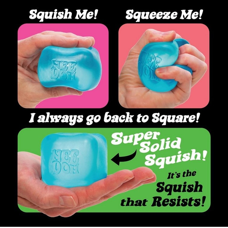 Soft Cube Fidget Toy 5.6*5.6*5.6cm, Transparent Squishy Stress Ball for Stress & Anxiety Relief(Purple)