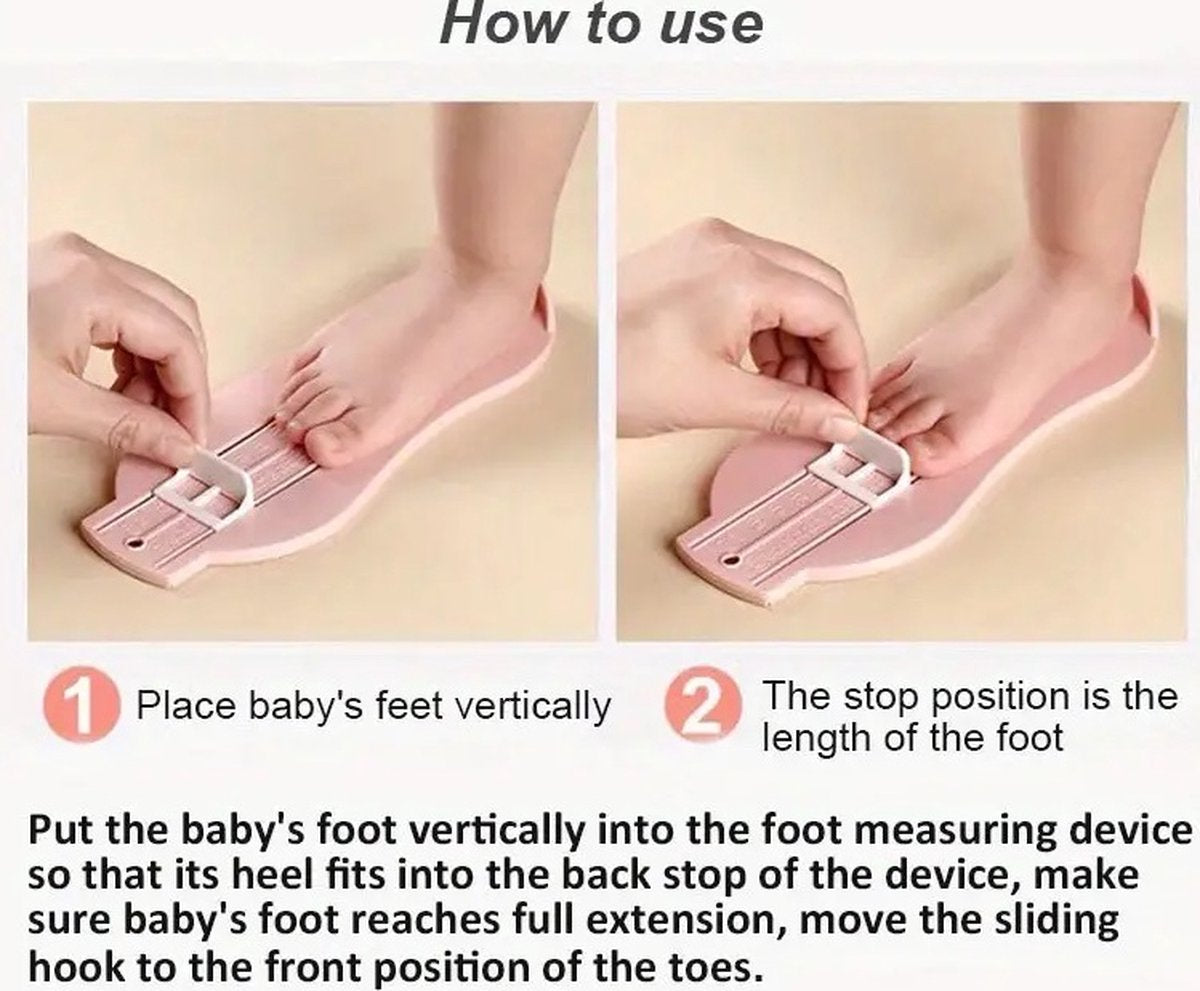 Child's Foot Measuring Tool | Child's Shoe Size Measuring Tool | Baby Shoe Measuring Tool | Baby Measurement | Blue