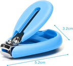 Nail Clipper - Nail Scissors - Toddler Nail Clipper - Child Nail Clipper - Baby Nail Scissors - Safety Scissors - Safe and Gentle - For Babies, Children, Adults - For Newborns, Baby, Toddler, Children - For All Ages - Blue