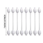 DXOUPM 55ct Baby Cotton Swabs Safety Swabs for Kids or Babies Organic Cotton Gentle Baby Qtips Children Cotton Buds White